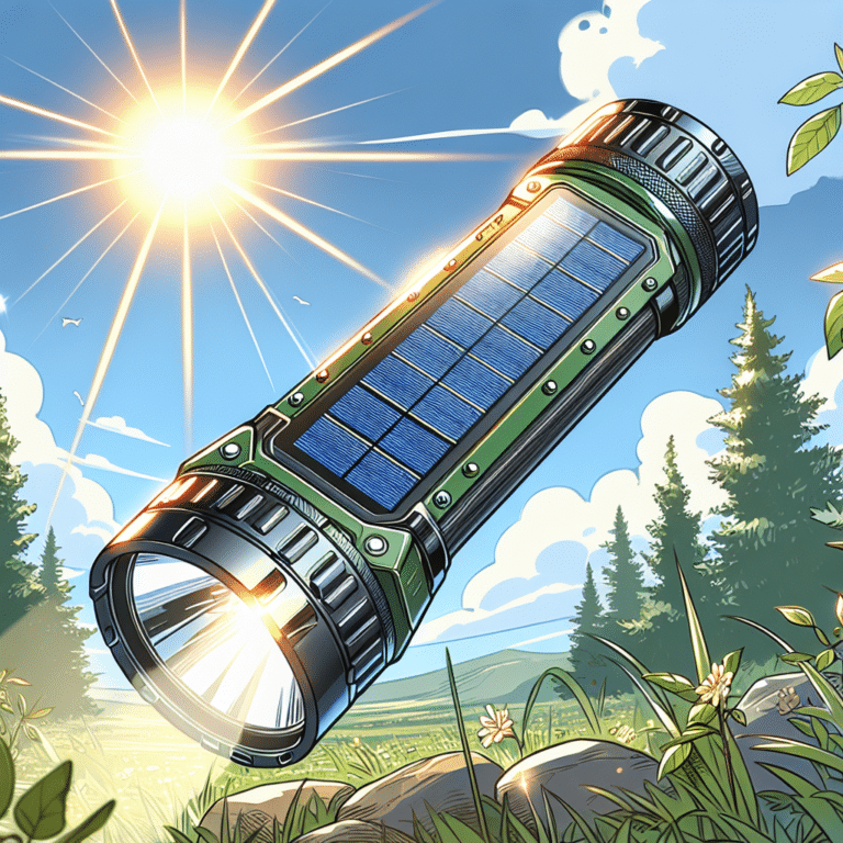 Stay Prepared with a Solar Powered Emergency Flashlight